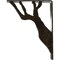 Ekena Millwork Damon Wrought Iron Bracket, (Triple center brace), Antiqued Warm Silver 2"W x 7 1/2"D x 10"H BKTM02X07X10TDAAWS - alternate 4